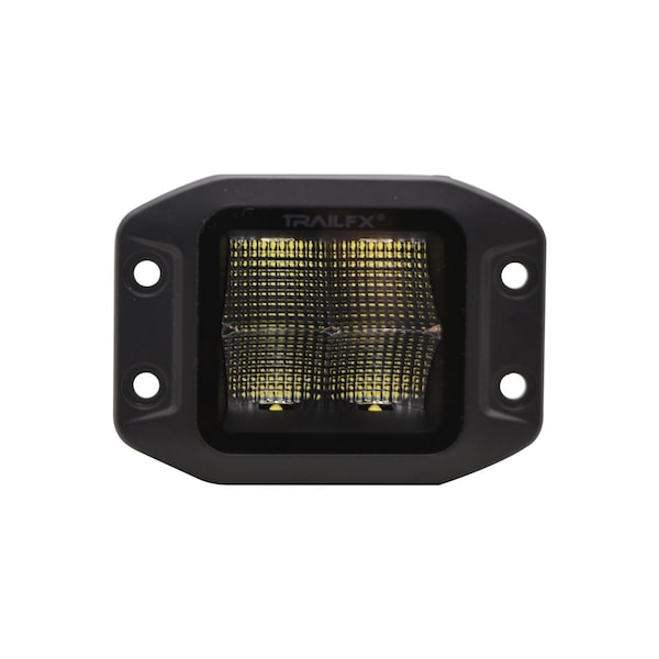 Trailfx TrailFX 2X2CFFMB; Driving Light; 90 Degree Flood Beam; 2400 Raw LU/ 1500 Effective LU; 4 LEDs 2X2CFFMB - main